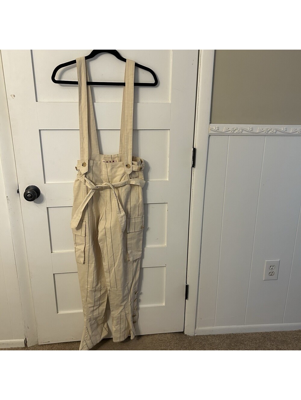 Women’s Marni Overalls/jumpsuit Pinstripes Size 40 Made In Italy